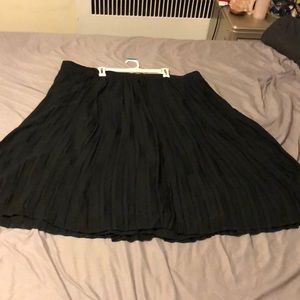 Pleated Chiffon Midi Skirt